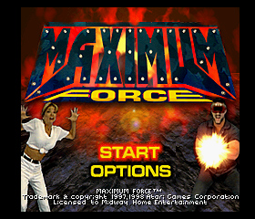 Maximum Force Title Screen